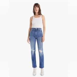 MOTHER High Waisted Rider Skimp. Wash: playing with scissors. Size 27